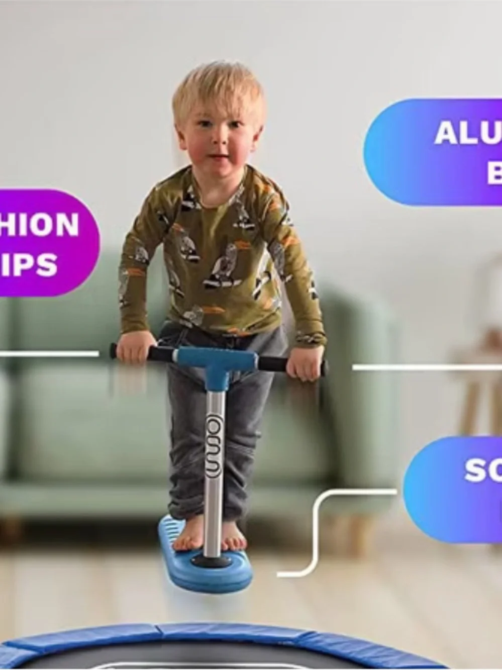 Indo Bug Soft Trick Scooter for Kids - Pink/Purple